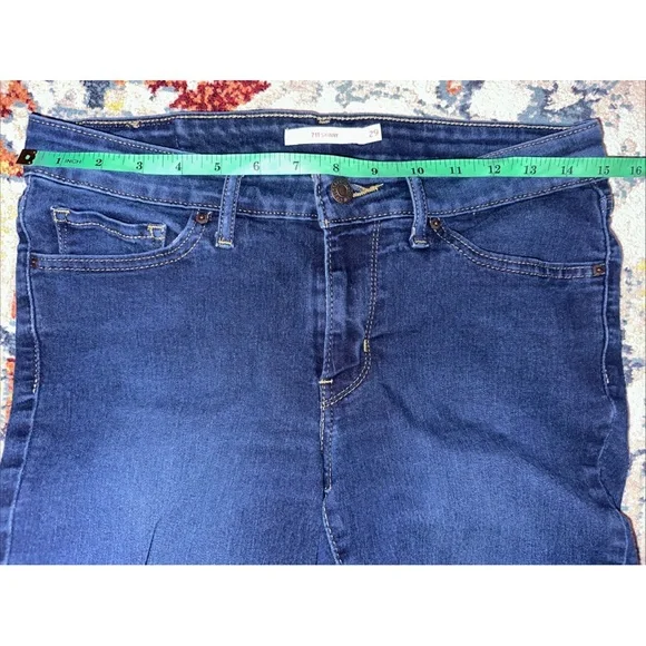 Levis 711 Women's Size 27 Skinny Denim Blue Jeans Pants Stretch - Picture 9 of 12